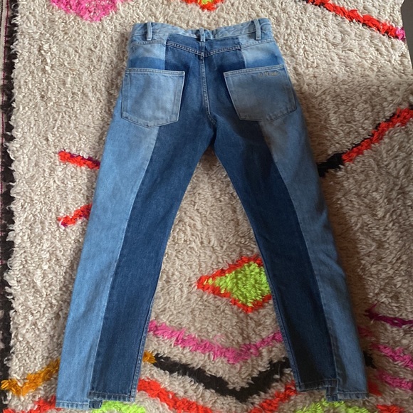 Isabel Marant two-tone mid-rise jeans - Picture 4 of 5